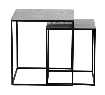 Shanti table set 50 cm + 40 cm silver