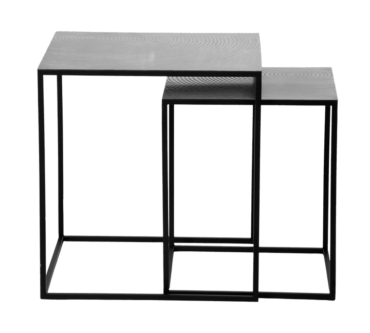 Shanti table set 50 cm + 40 cm silver