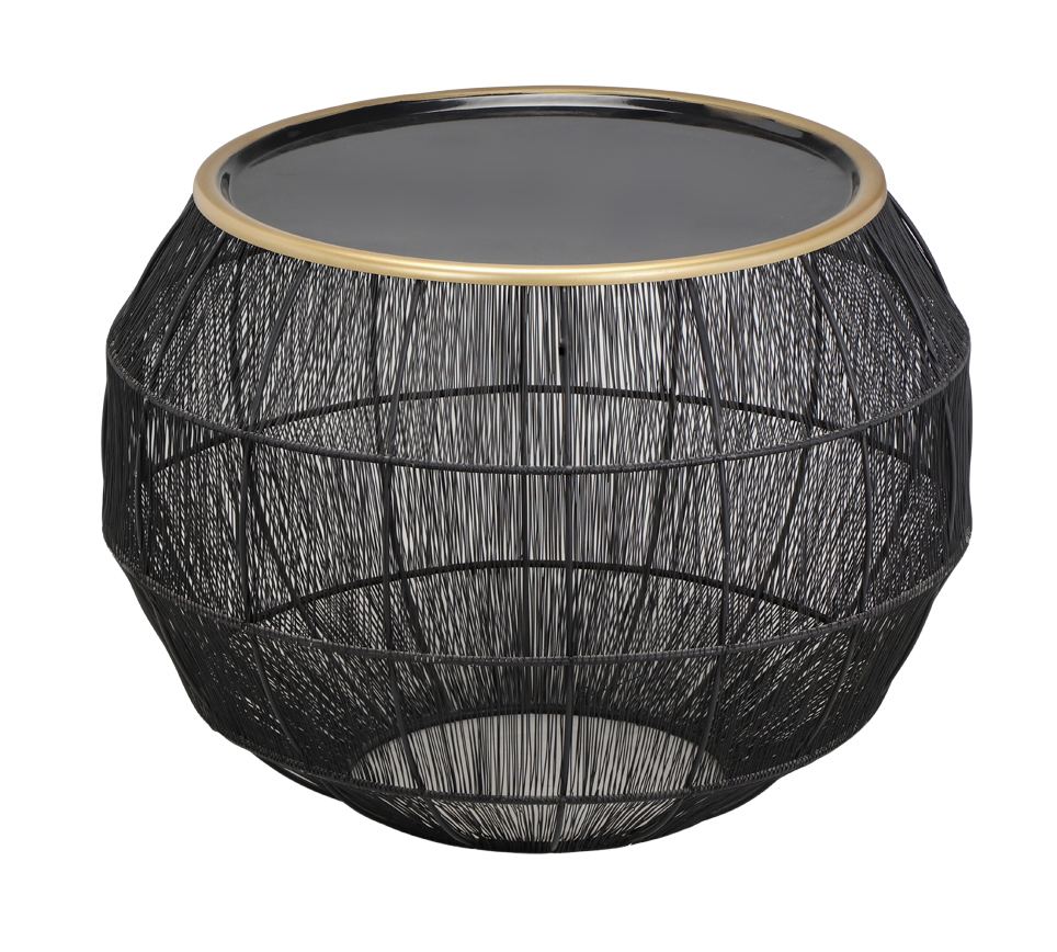 Kamika table set Ø55 cm + Ø40 cm black