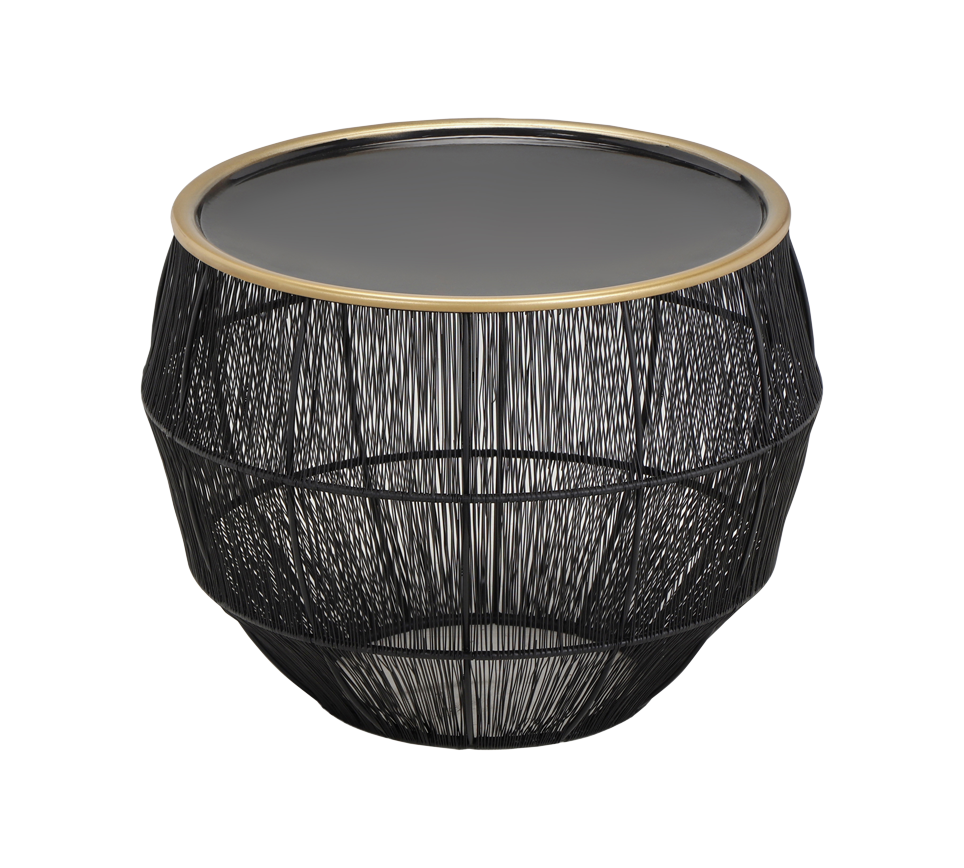 Kamika table set Ø55 cm + Ø40 cm black