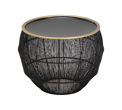 Kamika table set Ø55 cm + Ø40 cm black