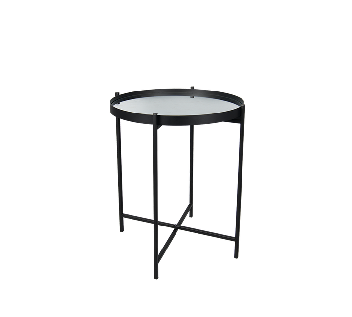 Verena table set Ø45 cm + Ø40 cm black