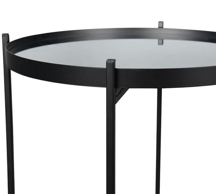 Verena table set Ø45 cm + Ø40 cm black