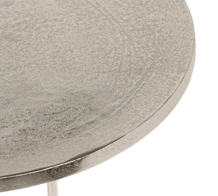 Tara side table Ø38 x 61 cm silver