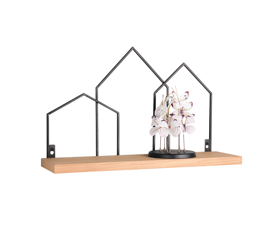 Jelena shelf 48 x 30 x 14 cm wood/black