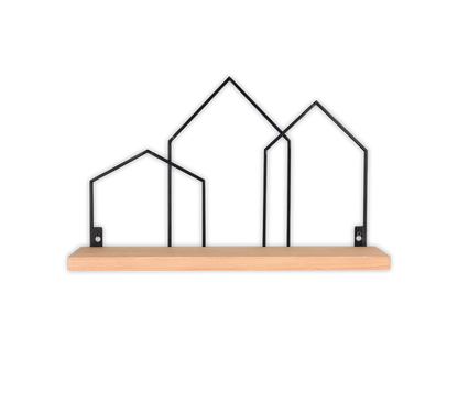 Jelena shelf 48 x 30 x 14 cm wood/black