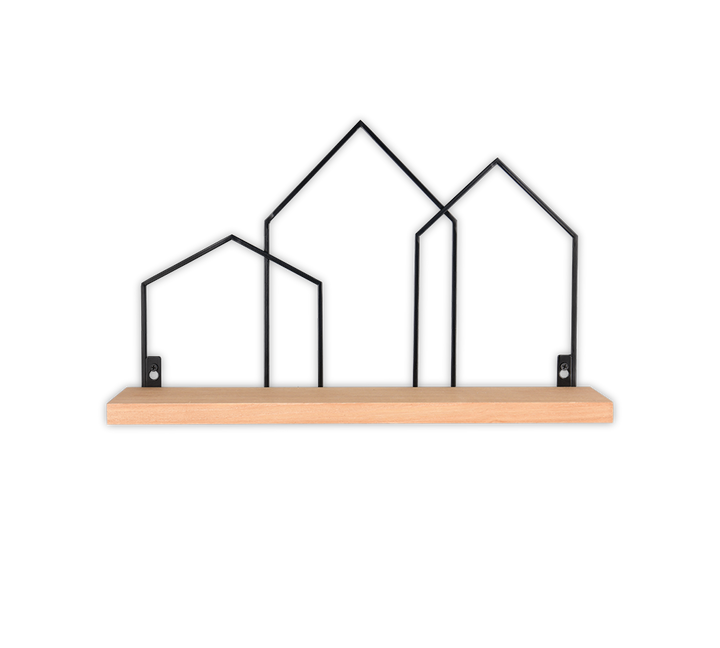 Jelena shelf 48 x 30 x 14 cm wood/black