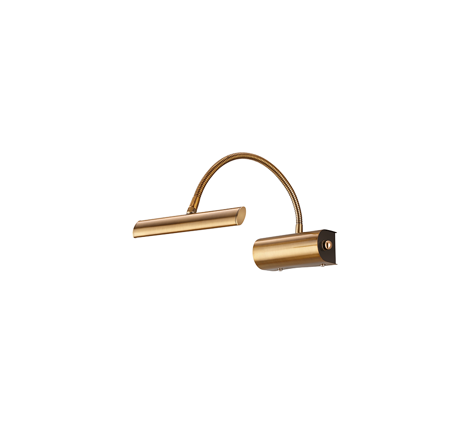 Curtis LED wall lamp antique brass — 279770104