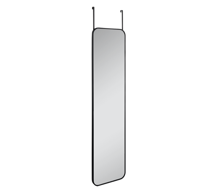 Beate mirror 32 x 123 cm black with door hanger