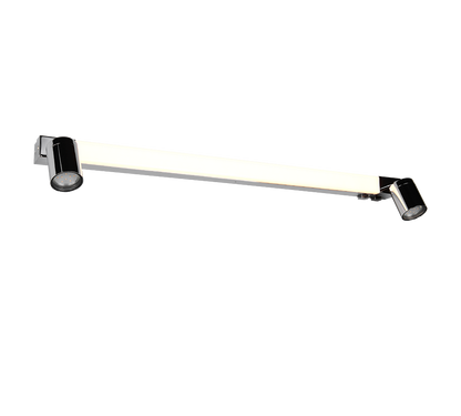 Enrico H2O LED + 2xGU10 wall lamp 90 cm chrome — 281479306