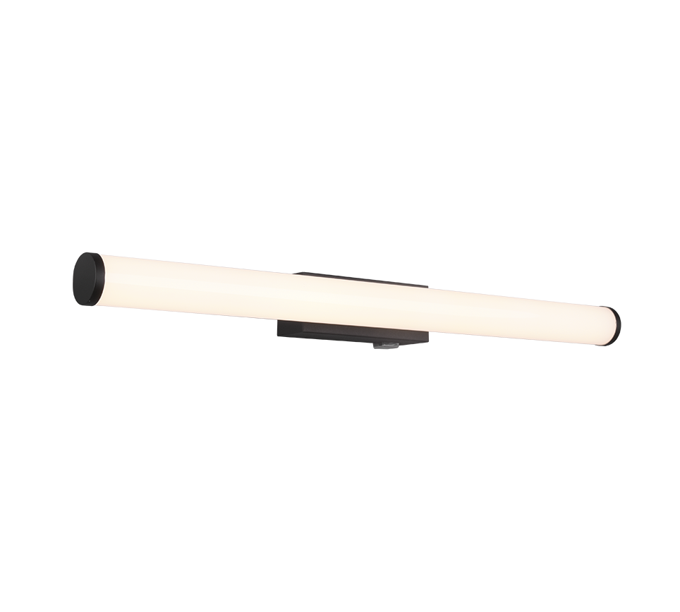 Mattimo H2O LED wall lamp 60 cm matt black — 283270232