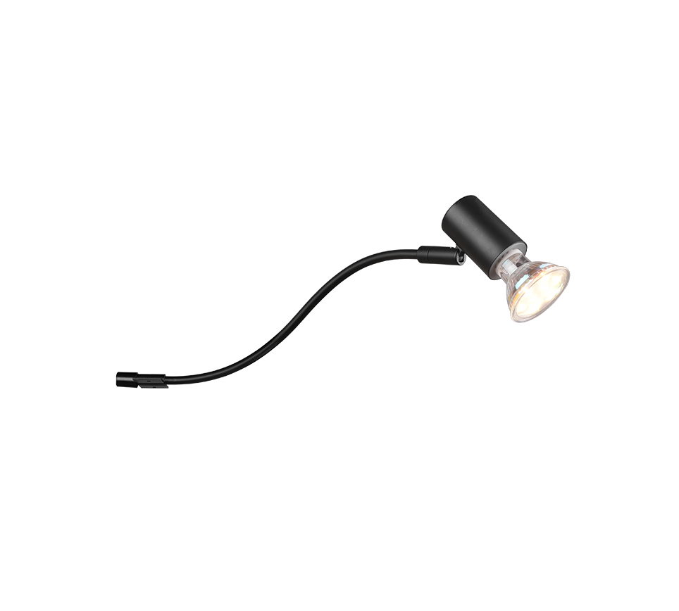 Giada H2O wall lamp 1-pc GU10 matt black — 283400132