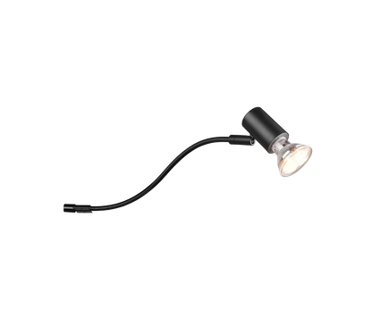 Giada H2O wall lamp 1-pc GU10 matt black — 283400132