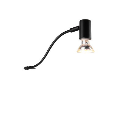 Giada H2O wall lamp 1-pc GU10 matt black — 283400132
