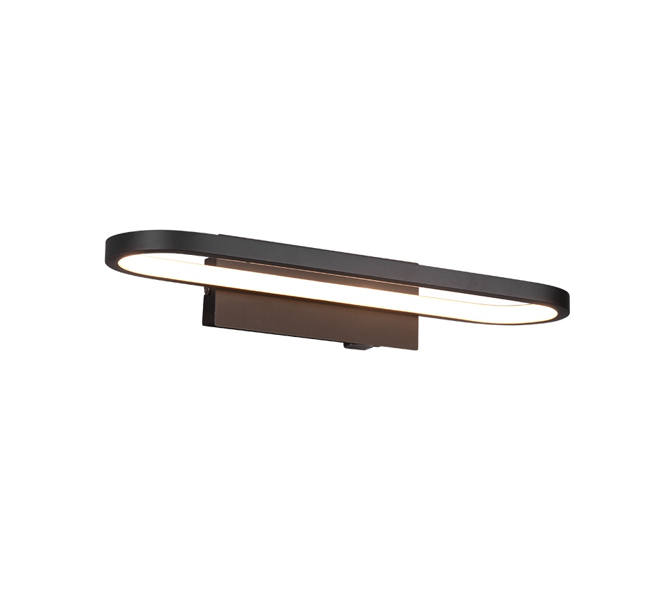 Gianni H2O LED wall lamp 40 cm matt black — 283770132