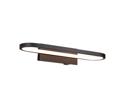 Gianni H2O LED wall lamp 40 cm matt black — 283770132