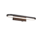 Gianni H2O LED wall lamp 40 cm matt black — 283770132