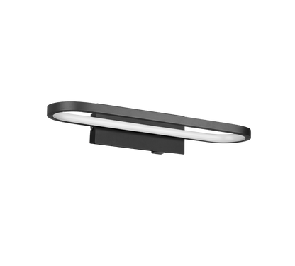 Gianni H2O LED wall lamp 40 cm matt black — 283770132