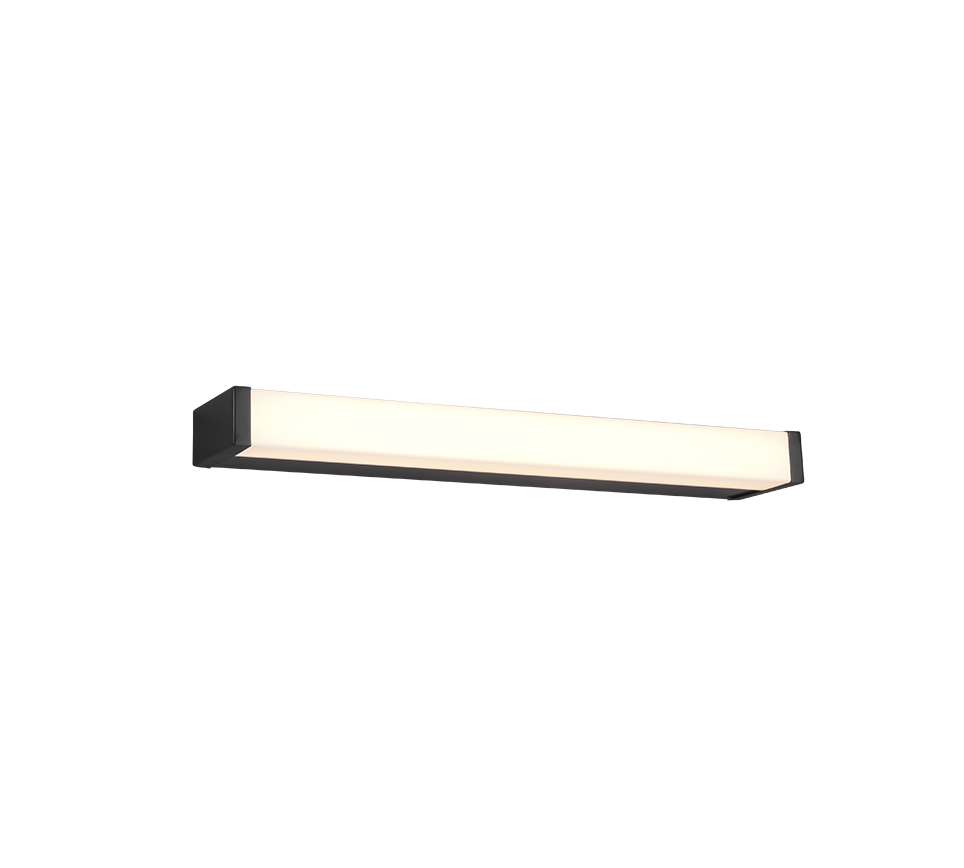 Fabio H2O LED wall lamp 42 cm matt black — 283814232