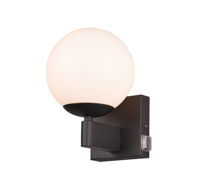Kula H2O wall lamp 1-pc E14 matt black — 284270132