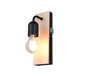 Arturo H2O wall lamp 1-pc E27 wood/matt black — 284470132