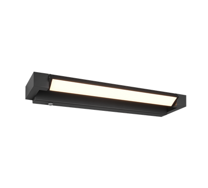 Fabrizio LED wall lamp 50 cm matt black — 284770132