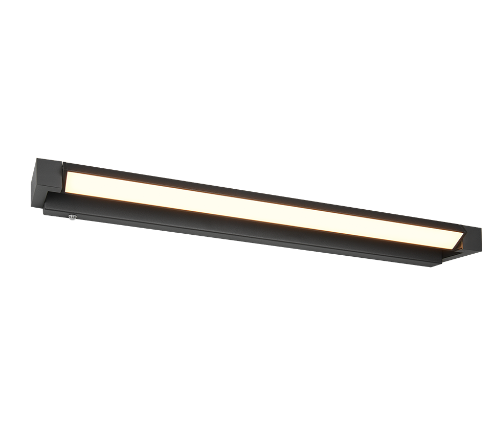 Fabrizio LED wall lamp 80 cm matt black — 284779132