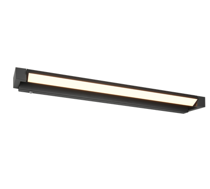 Fabrizio LED wall lamp 80 cm matt black — 284779132