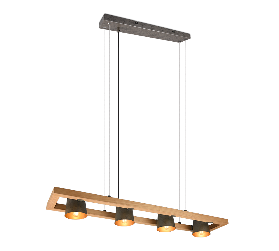 Bell pendant 4-pc E14 antique steel — 301900467