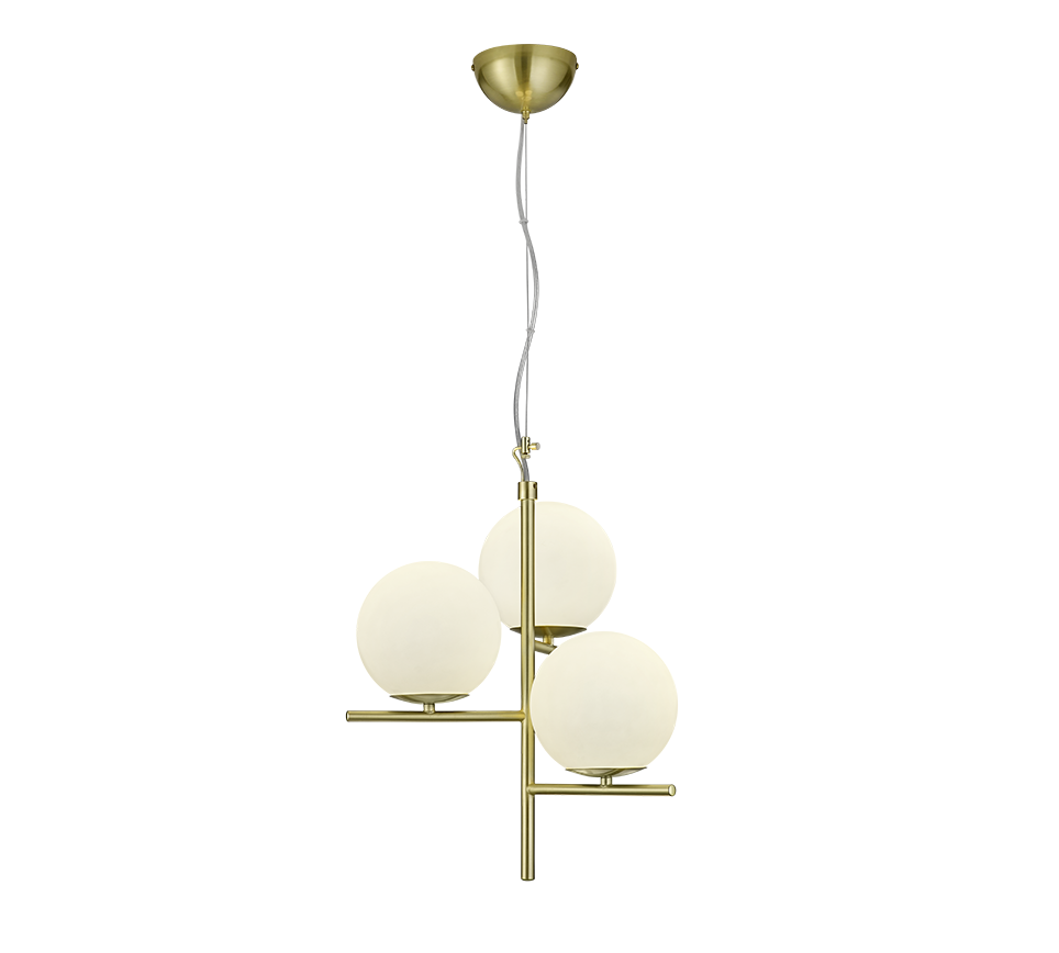 Pure pendant 3-pc E14 matt brass — 302000308