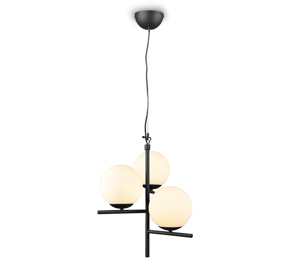Pure pendant 3-pc E14 matt black — 302000332