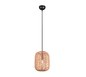 Runa pendant 25 cm E27 matt black/sisal — 303000132