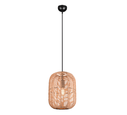 Runa pendant 35 cm E27 matt black/sisal — 303090132