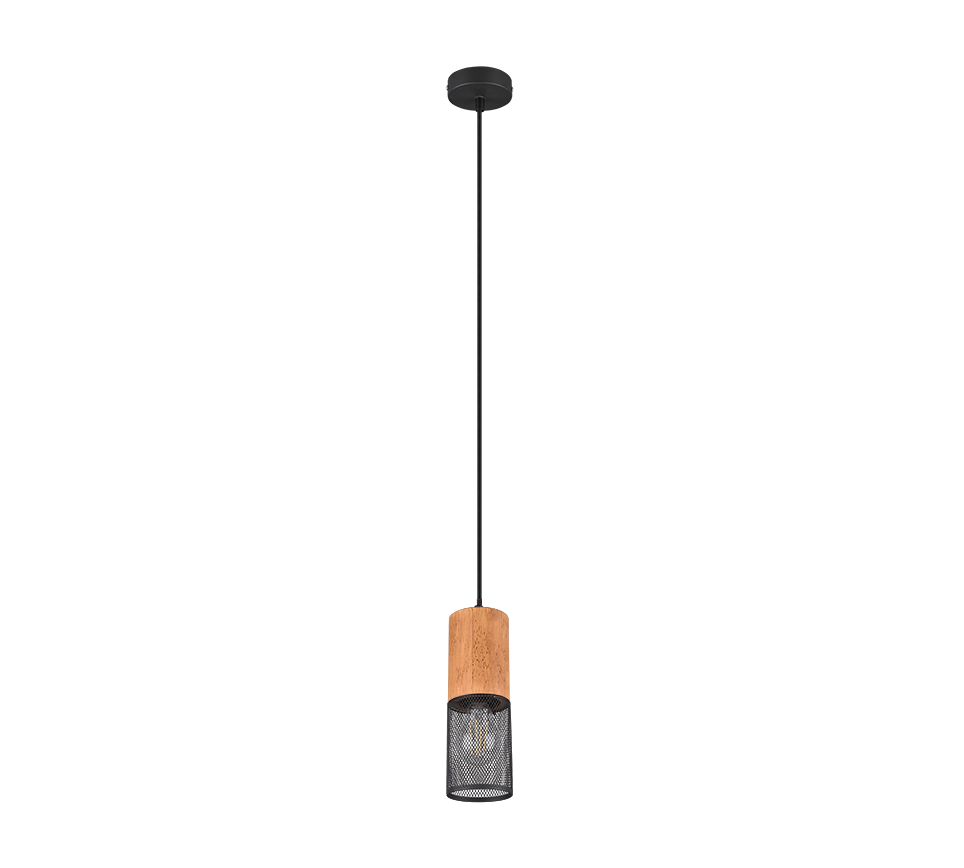 Tosh pendant E27 matt black — 304300132