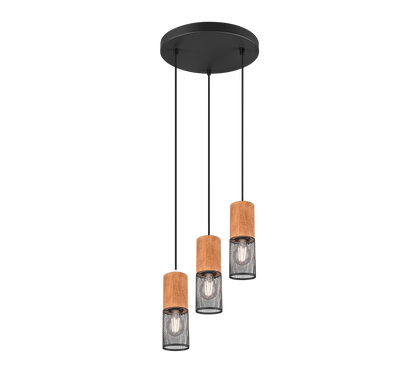 Tosh pendant 3xE27 matt black — 304330332