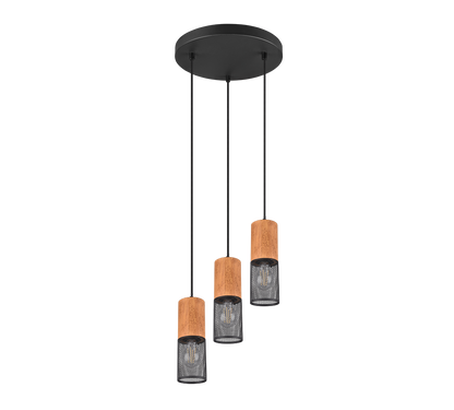 Tosh pendant 3xE27 matt black — 304330332