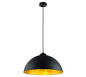 Romino II pendant E27 matt black/gold — 308000132
