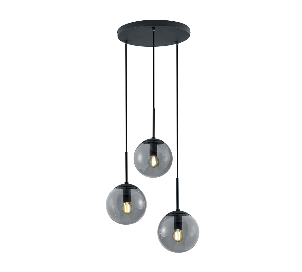 Balini pendant 3-pc E14 anthracite — 308590342