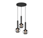 Clayton pendant 3-pc E27 matt black — 310390332