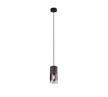 Robin pendant 1-pc E27 matt black/smoke — 310600132
