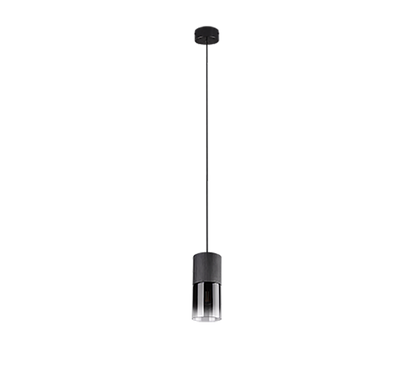 Robin pendant 1-pc E27 matt black/smoke — 310600132