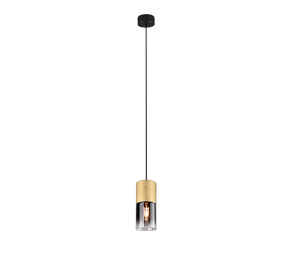 Robin pendant 1-pc E27 matt brass/smoke — 310600154