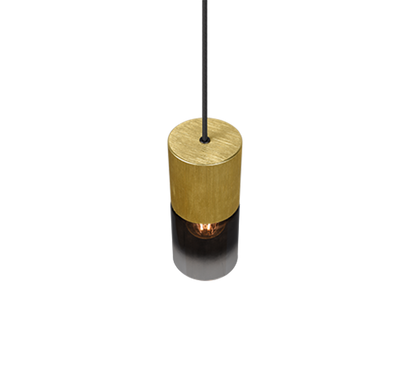 Robin pendant 1-pc E27 matt brass/smoke — 310600154