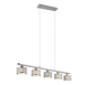 Kaprun pendant 5-pc E14 chrome/grey — 311600506