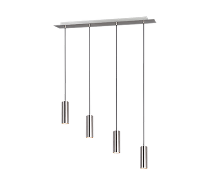Marley pendant 4-pc 75 cm GU10 brushed steel — 312400407