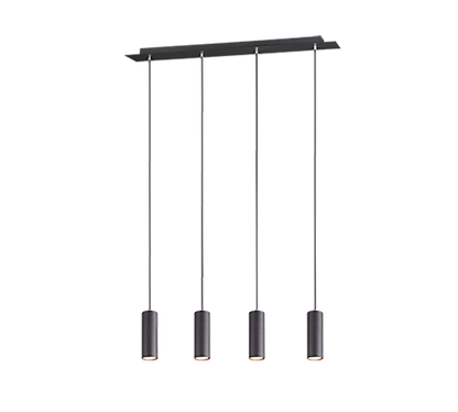 Marley pendant 4-pc 75 cm GU10 matt black — 312400432