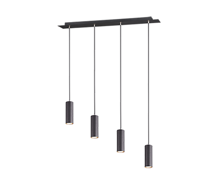 Marley pendant 4-pc 75 cm GU10 matt black — 312400432
