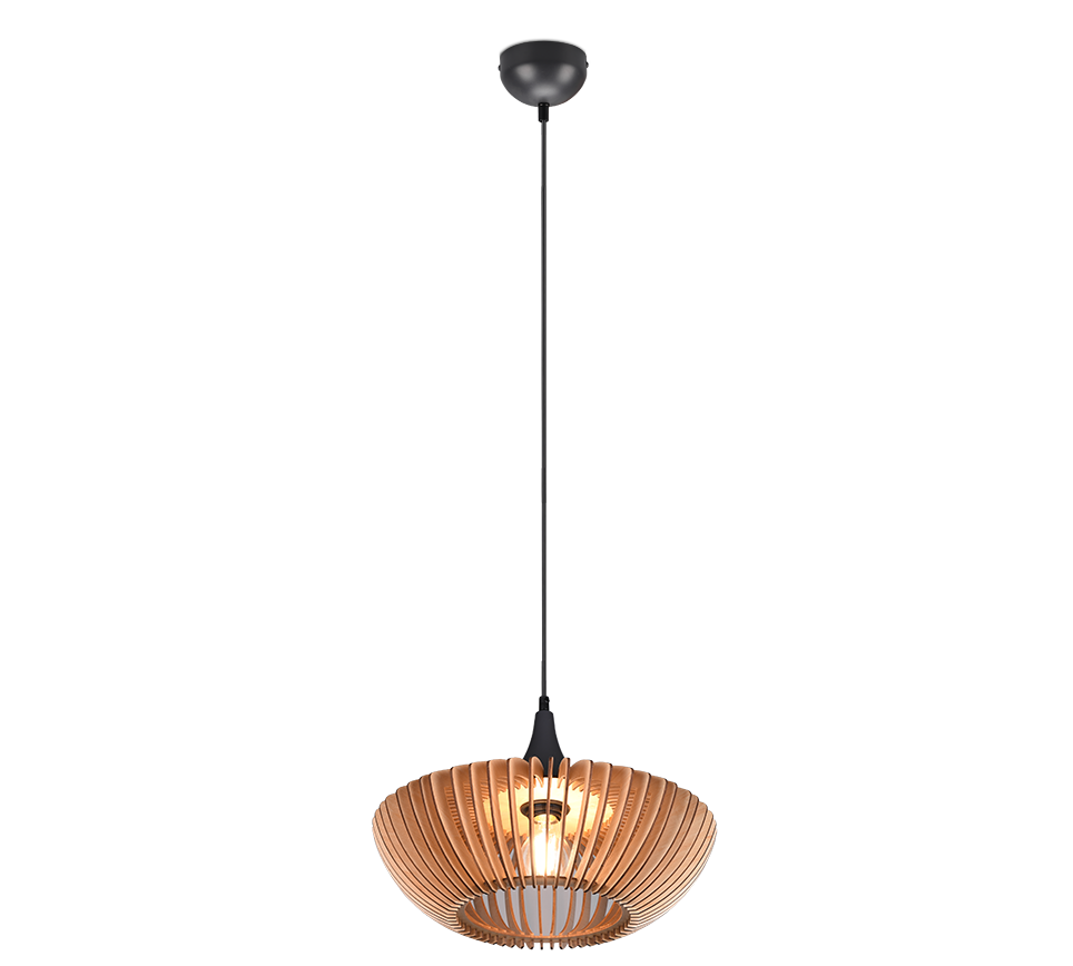 Colino pendant E27 wood/anthracite — 315900142