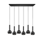 Ciliana pendant 6-pc E27 matt black — 316300632
