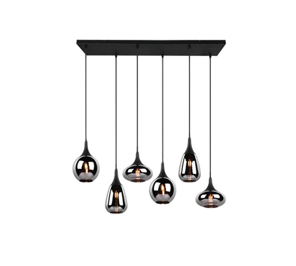 Lumina pendant 6-pc E14 matt black — 317000632